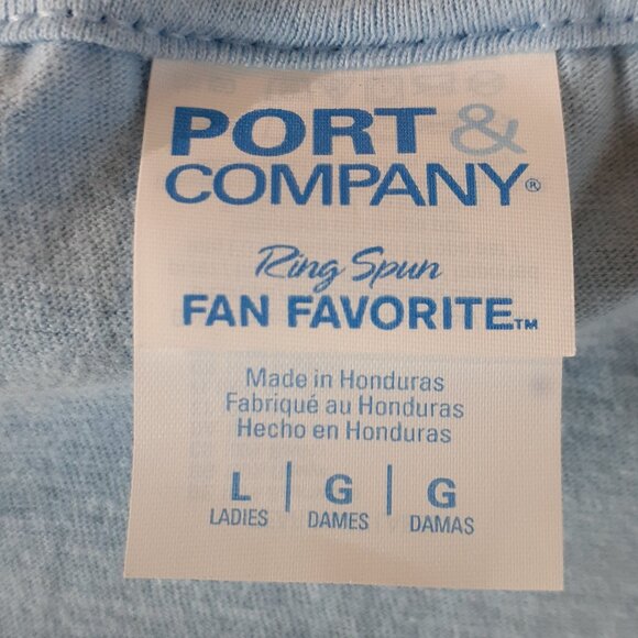 One Fish Two Fish Red Fish Blue Fish - New Women's Large Baby Blue T-Shirt - Picture 3 of 4